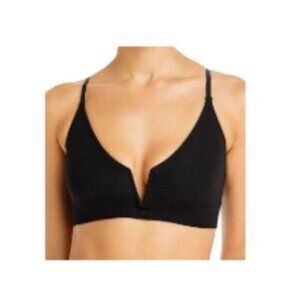 Skin Gita V-Wire Bralette Black Small NWT